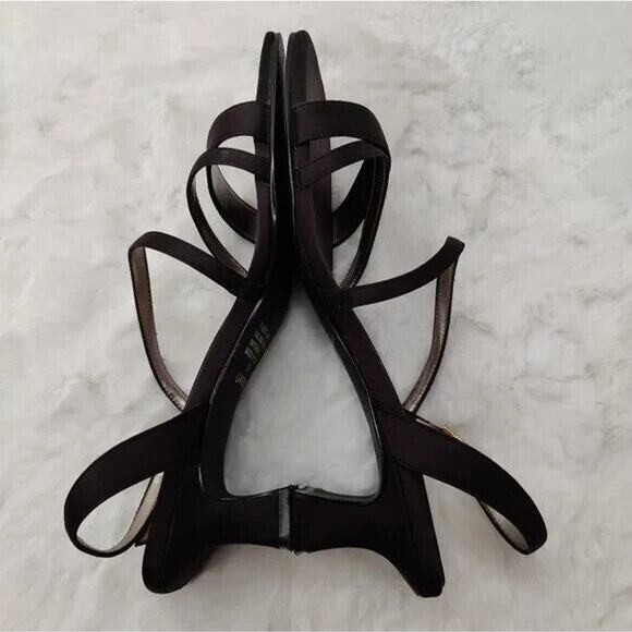 Unlisted Y2K Square Toe Strappy kitten heel Sandals Sz 7.5 - Picture 4 of 8